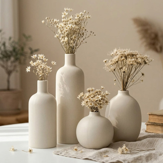 Porcelain Vase Set 4 Pcs